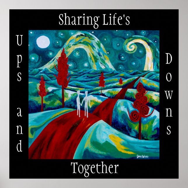 sharing life's ups and downs together poster (Front)