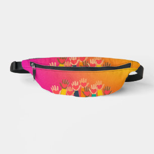 Sharing Love 2-Sided Print Fanny-Pack Bum Bags