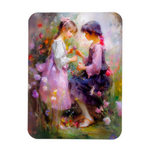 Sharing Roses and Friendship Magnet
