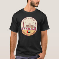 Sharjah United Arab Emirates City Skyline Emblem