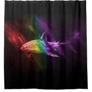 Shark 2 Pride Shower Curtain