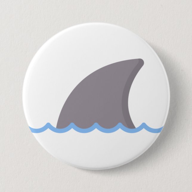 shark 7.5 cm round badge (Front)