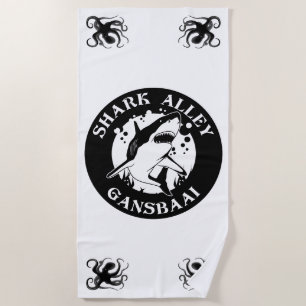 Shark Alley - Gansbaai Shark Scuba Diving Beach Towel