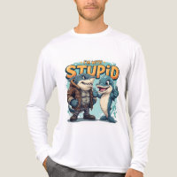 Shark and Dolphin "I'm With Stupid" Funny design
