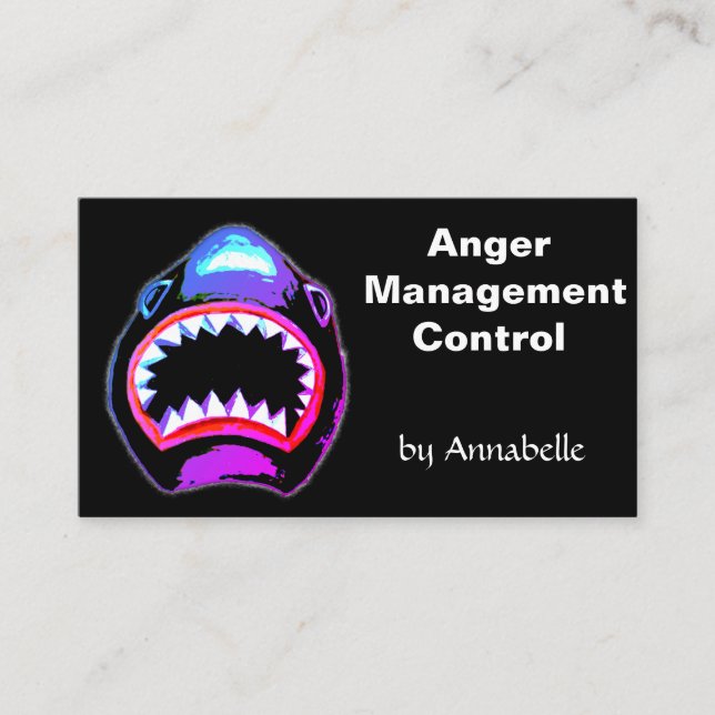 Shark - Anger Management Control Appointment Card (Front)