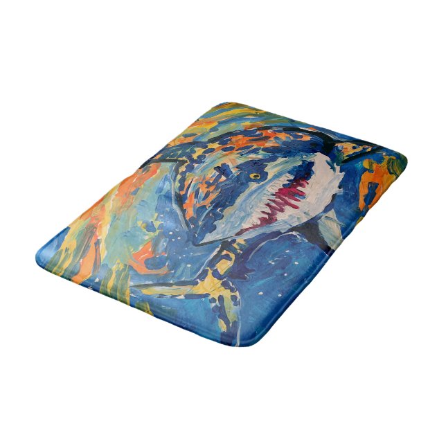 Shark "Art by Kids" Bath Mat (Angled)