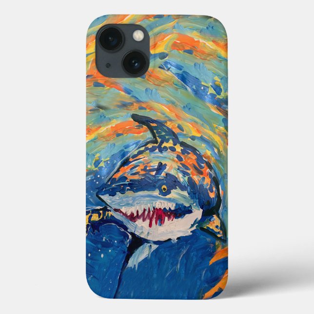 Shark "Art by Kids" Case-Mate iPhone Case (Back)