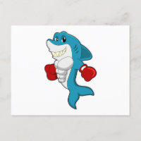 Shark as Boxer with Boxing gloves