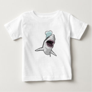 Shark as Cook with Chef hat Baby T-Shirt