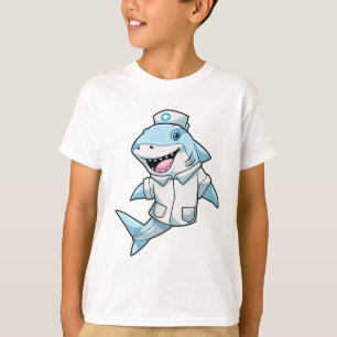 Shark as Nurse with Coat T-Shirt