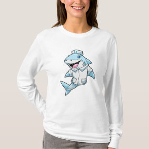 Shark as Nurse with Coat T-Shirt