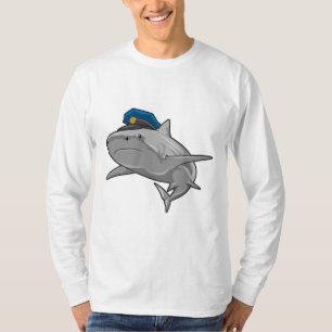 Shark as Police officer Police T-Shirt