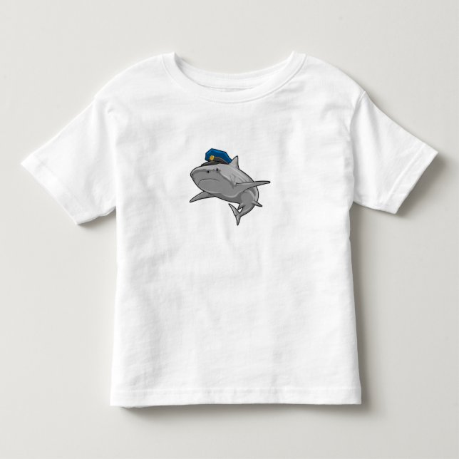 Shark as Police officer Police Toddler T-Shirt (Front)