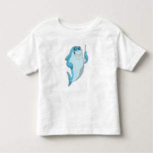 Shark as Teacher with Pointer Toddler T-Shirt