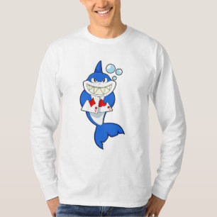 Shark at Poker with Poker cards T-Shirt