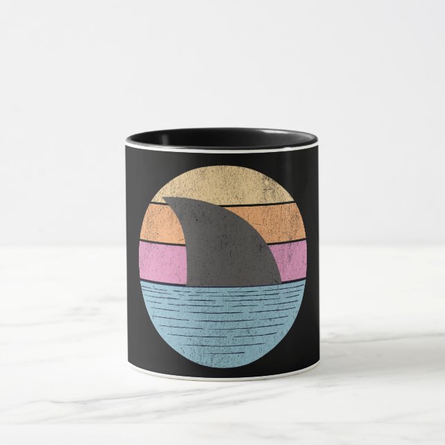 Shark at sunset mug (Center)