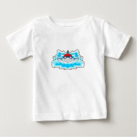 Shark at Swimming with Swimming goggles