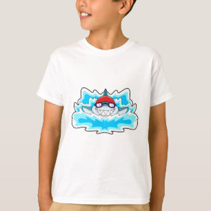 Shark at Swimming with Swimming goggles T-Shirt