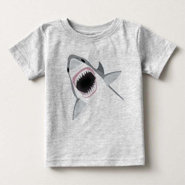 Shark Attack Baby T-Shirt (Front)