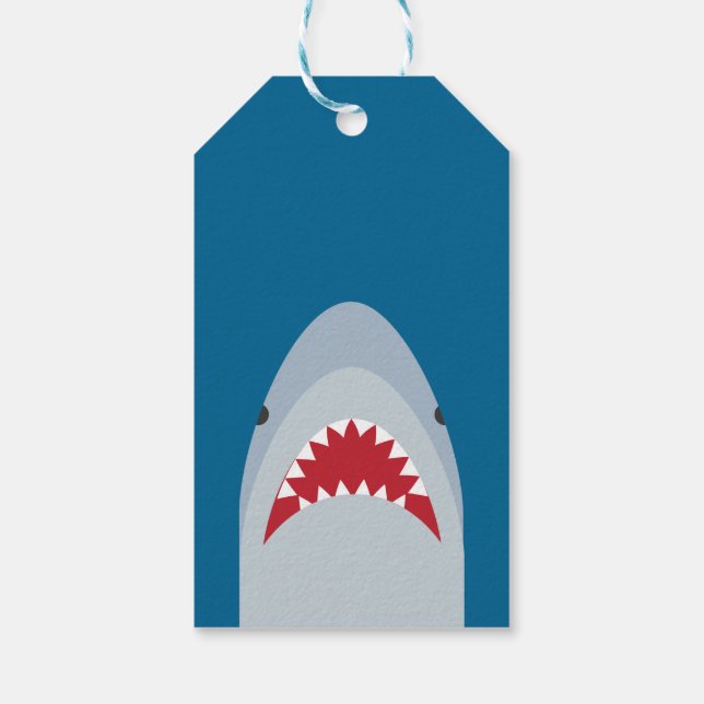 Shark Attack Gift Tag (Back)