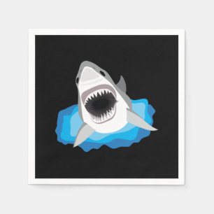 Shark Attack - Great White Shark Napkin