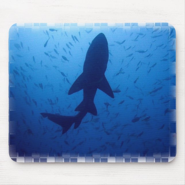 Shark Attack Mouse Pad (Front)