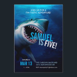 Shark Attack | Ocean Invitation Boys Birthday<br><div class="desc">Your shark loving kiddo will love these terrifyingly terrific birthday party invitations. Set the tone for a Fin-tastic party with these realistic yet fun invites. Need help with customisation? Email us at hello@christiekelly.com for free assistance!</div>
