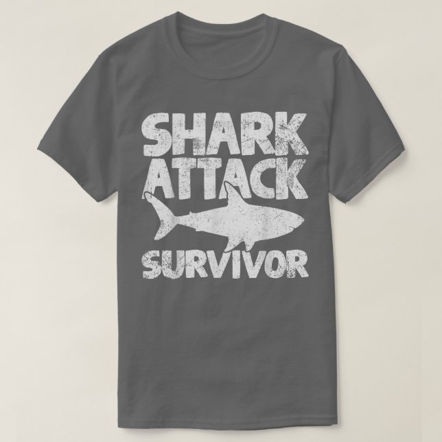 Shark Attack Survivor  T-Shirt (Design Front)
