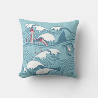 "Shark Attack" Throw Pillow