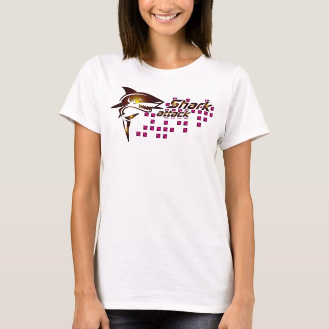 Shark Attack Women Shirt (Front)