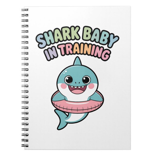 Shark Baby in Training | Kids Notebook (Front)