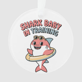 Shark Baby in Training | Kids Ornament