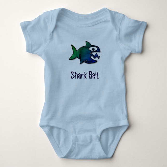 Shark Bait Baby Bodysuit (Front)