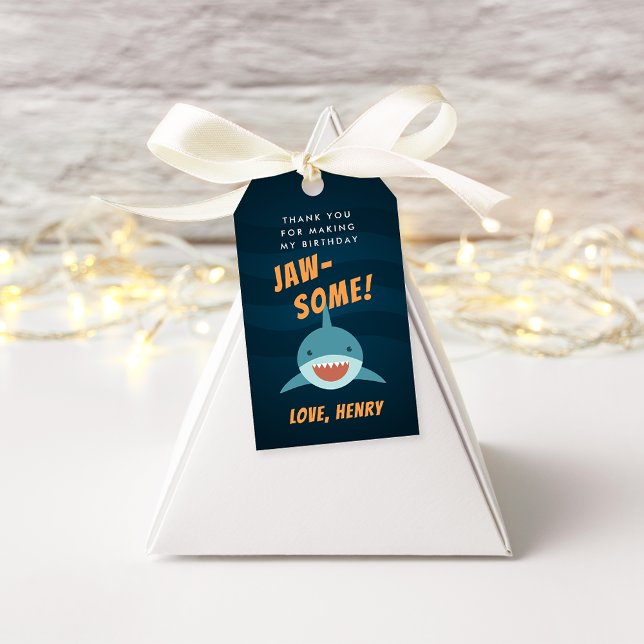 Shark Bait Birthday Party Favour Tags (Creator Uploaded)