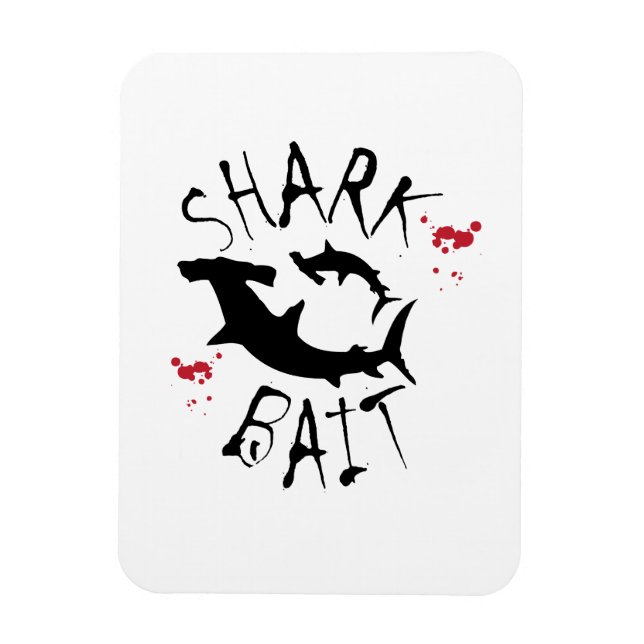 Shark Bait Funny Hammerhead Magnet (Vertical)
