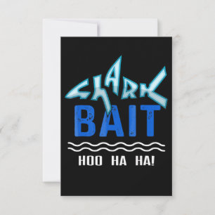 Shark Bait Hoo Ha Ha Funny Shark Lover Gifts Invitation