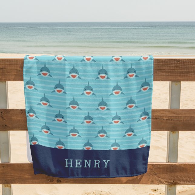 Shark Bait Personalised Beach Towel (Creator Uploaded)