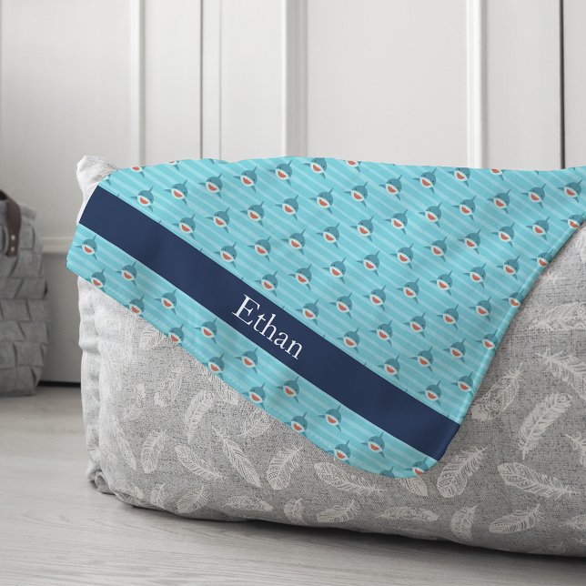 Shark Bait | Personalised Sherpa Blanket (Creator Uploaded)