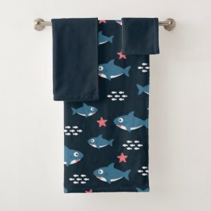 Shark Bath Towel Set