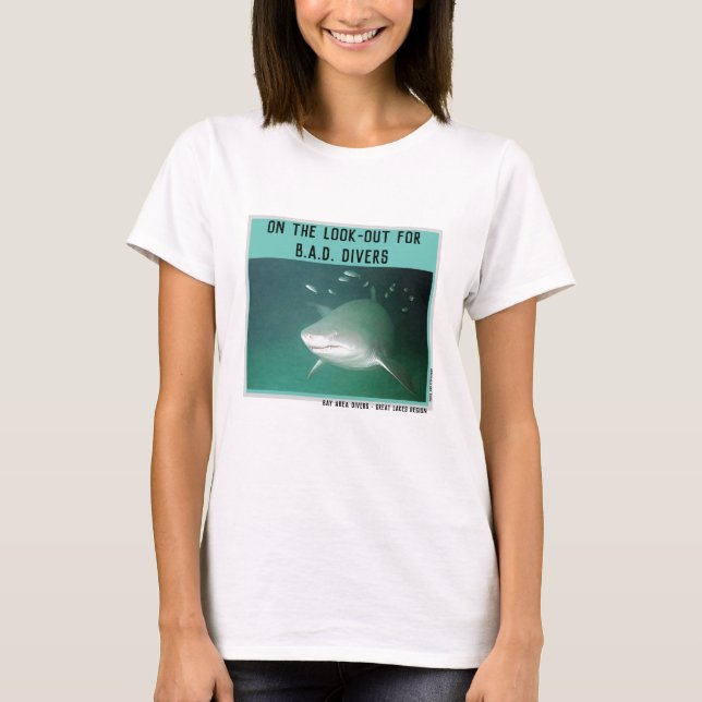 Shark - Bay Area Divers Great Lakes Region T-Shirt (Front)