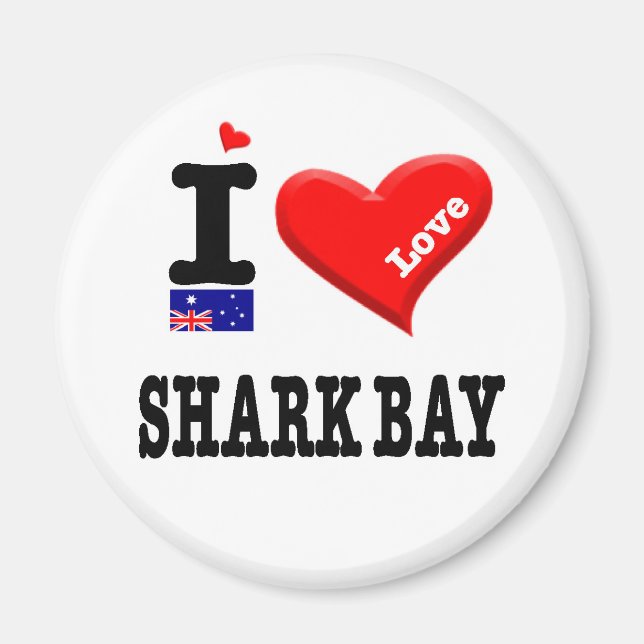 SHARK BAY - I Love Magnet (Front)