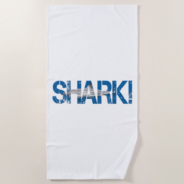 Shark! Beach Towel (Front)