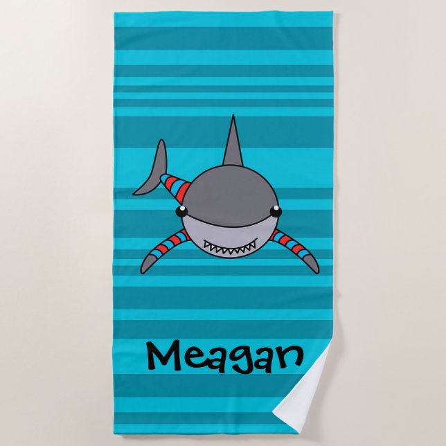 Shark Beach Towel (Front)