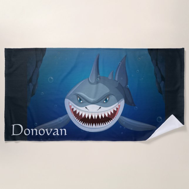 Shark Beach Towel (Front)