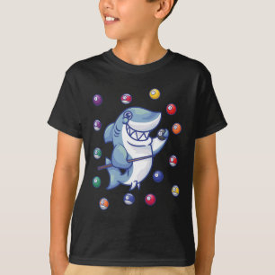 Shark Billiard Player I Pool Billiard I Snooker I T-Shirt