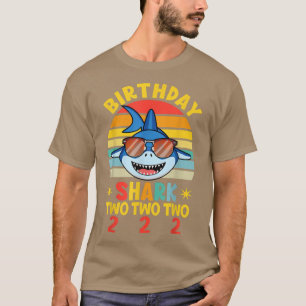 Shark Birthday 2 Years Old 2nd Birthday Boy Matchi T-Shirt