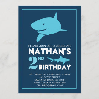 Shark Birthday Invitation for Boy