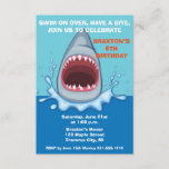 Shark Birthday Party Invitaitons Invitation<br><div class="desc">Invite your guest to take a bite out of summer with this fun shark invite.</div>