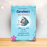 Shark Birthday Party Invitations for Kids<br><div class="desc">Get ready to dive into the world of sharks and underwater creatures with our exciting birthday party invitations for kids! Our shark themed invitations feature colourful designs with friendly sharks, fish, and other ocean creatures that are perfect for boys and girls who love the ocean. Each invitation is customisable with...</div>