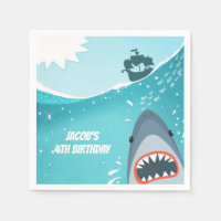 Shark Birthday Pool party boy Ocean Under the Sea